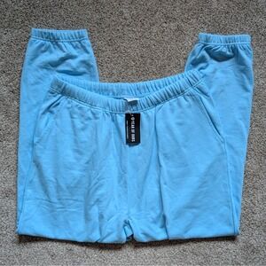 NWT Year of Ours Women's Size XL/2XL Blue Jogger Sweatpant Minimal Lounge Comfy
